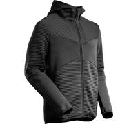Sweat à capuche en polaire avec fermeture éclair Noir, taille XL MASCOT 22603-681-09