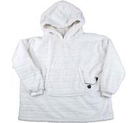 HOME DECO FACTORY - TX9460, Sweat Plaid en Fausse Fourrure Blanche, Confort Exceptionnel, Design Moderne, Polyvalent pour Canapé ou Lit, Facile à Entretenir, 85 x 118 cm, Blanc
