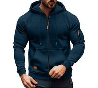 Sweat A Capuche Homme Sweatshirts Pull Polaire Marque Chaude Militaire Manches Longues Sweat-Shirts Zippé De Sport Grandes Tailles Veste De Travail avec Capuche Hoodie pour Hiver Et Automne S-4Xl