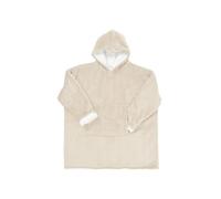 Sweat à Capuche Plaid Ultra Doux Beige Intérieur Sherpa - SANJI -