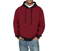 Sweat à capuche pour homme - Couleur unie - Classique - Pull d'hiver