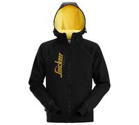 Sweat à capuche zippé avec logo Snickers noir/jaune taille M