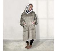 Sweat capuche + poches - sherpa flanelle