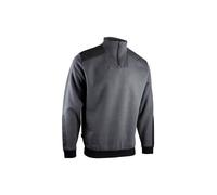 Sweat col camionneur bicolore - LMA - Gris/Noir - 8092-M M
