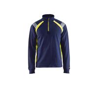 Sweat col camionneur détails Blaklader Bleu 3XL
