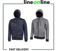 Sweatshirtjacke Tasty Gr.XL gris météorite 67%.polyester/28% CV/5% EL U-Power