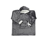 Sweat Gris à Capuche Intérieur Sherpa, Idéal pour Moments Cocooning - SWEET -
