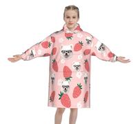 Sweat Plaid Enfant Personnalisable - Avec Texte/Image/Photo, Couverture à Capuche Enfant PersonnaliséE, Sweat Plaid Doux Et Chaud, Confortable & Tendance, Enfants garçon Filles