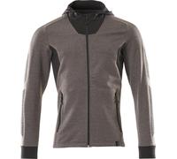 Sweat-shirt à capuche avec fermeture éclair Anthracite foncé/noir, taille XL ONE MASCOT 18584-962-1809