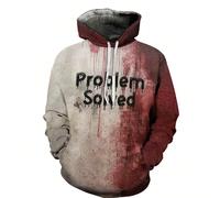 Sweat-shirt à capuche décontracté pour hommes, design imprimé Gelost, Sweat-shirt à capuche à manches longues, avec poches, léger et respirant, convient pour le port extérieur, excellent cadeau pour l