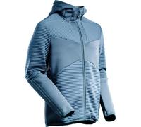 Sweat-shirt à capuche en polaire avec fermeture éclair Bleu pierre, taille S MASCOT 22603-681-85