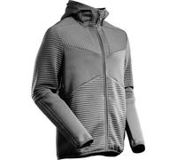 Sweat-shirt à capuche en polaire avec fermeture éclair Gris anthracite, taille MASCOT 22603-681-89
