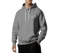 Sweat-shirt à capuche surdimensionné Y2K tendance avec poches pour homme, gris foncé, XL