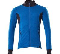 Sweat-shirt avec fermeture éclair Bleu azur/bleu noir, taille S ONE MASCOT 18484-962-91010