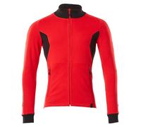 Sweat-shirt avec fermeture éclair rouge/noir, taille M ONE MASCOT 18484-962-20209