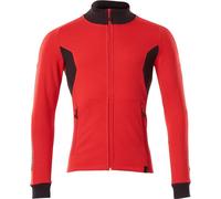 Sweat-shirt avec fermeture éclair rouge trafic/noir, taille XS ONE MASCOT 18484-962-20209