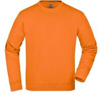 Sweat-shirt classique à col rond orange, taille 4XL