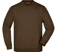 Sweat-shirt classique confort à col rond brown, taille XXL