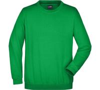 Sweat-shirt classique confort à col rond vert lointain, taille 5XL