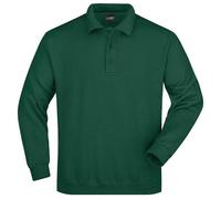 Sweat-Shirt Col Polo - Homme - Jn041 - Vert Foncé