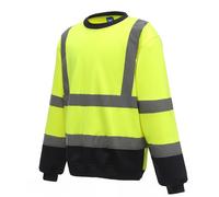 Sweat-Shirt Hi-Vis Yoko Orange Jaune Noir Ou Bleu Vêtements De Travail