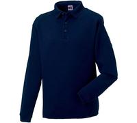 Sweat-Shirt Lourd Col Polo Pour Homme - R-012m-0 - Bleu Marine
