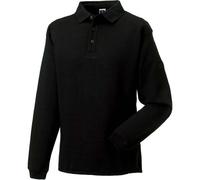 Sweat-Shirt Lourd Col Polo Pour Homme - R-012m-0 - Noir