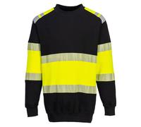 Sweat-shirt Pw3 Résistant à La Flamme De Classe 1 - Xl - Jaune/noir - Portwest