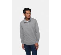 Sweat-shirt zippé HAKRO Premium 451, gris chiné, 4XL