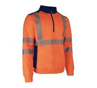Sweat thermique haute visibilité FRISS avec col camion orange TL COVERGUARD 5FRI17000L