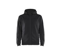 Blakläder Sweat à capuche zippé 3363 – noir et gris foncé – Taille M