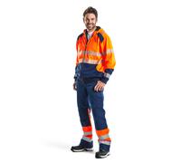 Sweat zippé à capuche haute-visibilité 3546 Orange fluo/Marine Blaklader - 354625285389 4XL