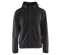 Sweat zippé à capuche noir/gris très foncé TXL - BLÅKLÄDER - 336325269998XL