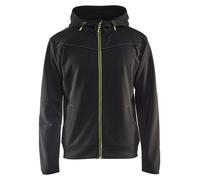 Sweat zippé à capuche noir/jaune fluo TL - BLÅKLÄDER - 336325269933L