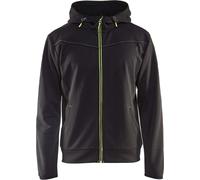 Sweat zippé à capuche noir/jaune fluo TS - BLÅKLÄDER - 336325269933S
