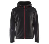 Sweat zippé à capuche noir/rouge TM - BLÅKLÄDER - 336325269956M