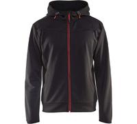 Sweat zippé à capuche noir/rouge TXS - BLÅKLÄDER - 336325269956XS