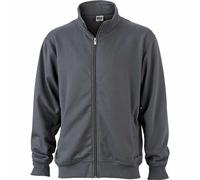 Sweat Zippé Workwear - Homme - Jn836 - Gris Carbone