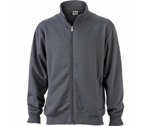 Sweat Zippé Workwear - Homme - Jn836 - Gris Carbone