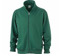 Sweat Zippé Workwear - Homme - Jn836 - Vert Foncé