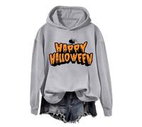 Sweats à capuche surdimensionnés pour femmes UK Halloween Jumper, A0a-Gris, 4XL