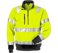 Sweatshirt 1/2 zip haute visibilité classe 3 Fristads 728 SHV Jaune 2XL
