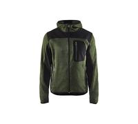 Blakläder Veste tricotée à capuche 49302117 Softshell Vert armée/Noir Taille 3XL