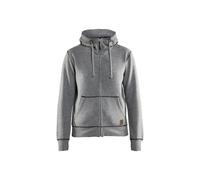 Sweatshirt Ã capuche zippÃ© femme Blaklader Gris M