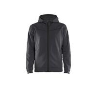 Blaklader 336325269699L Sweat à capuche zippé Gris moyen/noir Taille L
