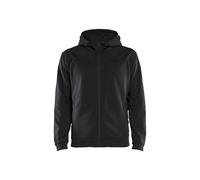 Sweat zippé à capuche noir/gris très foncé TXS - BLÅKLÄDER - 336325269998XS