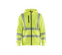 Sweatshirt à capuche zippé haute-visibilité Blaklader Jaune 3XL