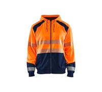 Sweatshirt à capuche zippé haute visibilité Blaklader Orange XS