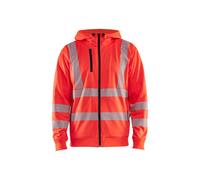 Sweatshirt à capuche zippé haute-visibilité Blaklader Rouge XL