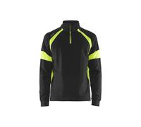 Sweatshirt avec parties haute-visibilitÃ© Blaklader Noir XS